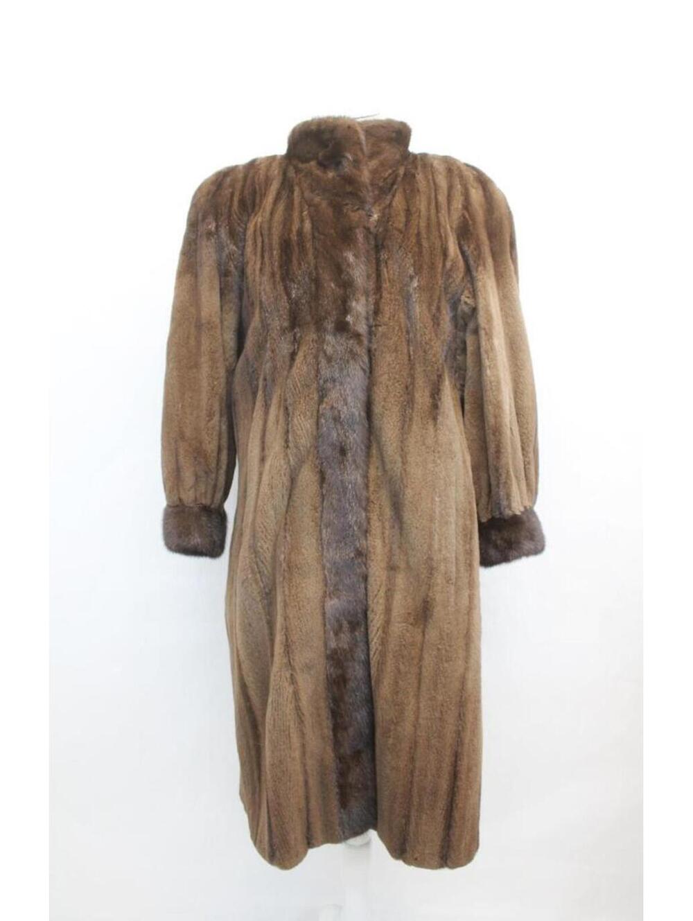 Excellent Reversible Sheared Mink Fur Coat Jacket Women Woman Size 8 Medium
